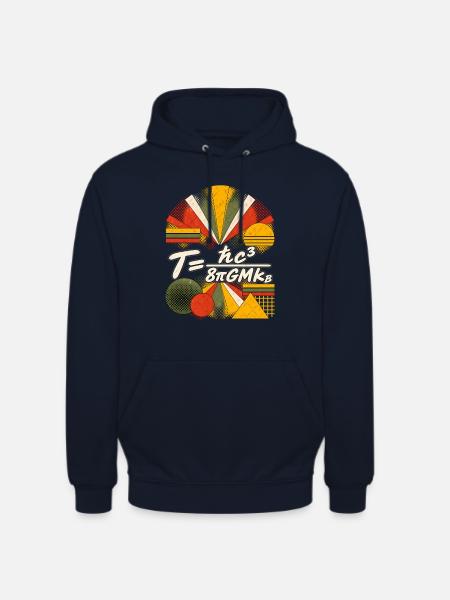 Hawking-Temperatur – Physikalische Gleichung - Unisex Hoodie - Navy