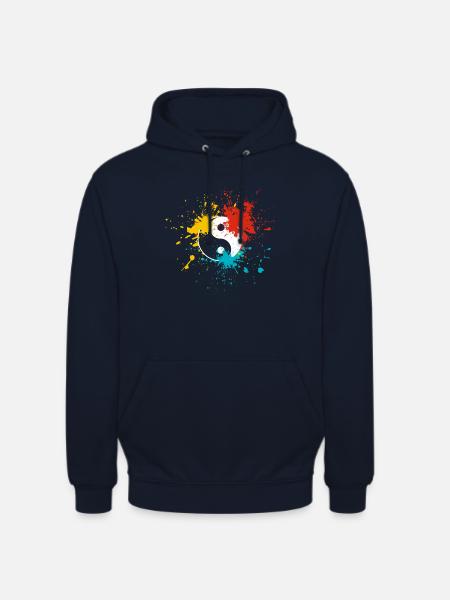 Yin Yang - Unisex Hoodie - navy