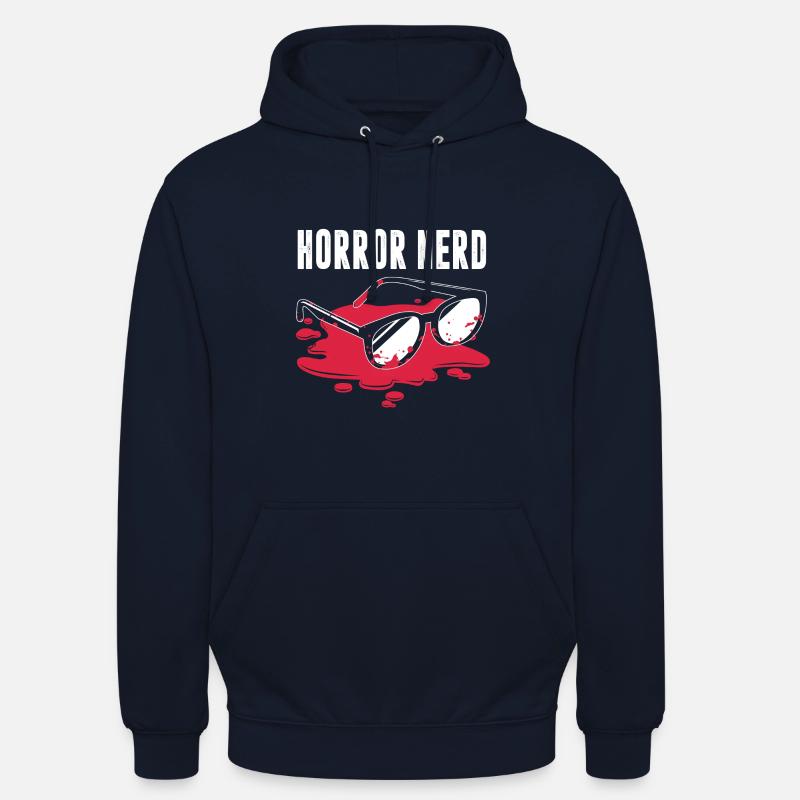 Horror Nerd - Sweat-shirt à capuche unisexe - marine