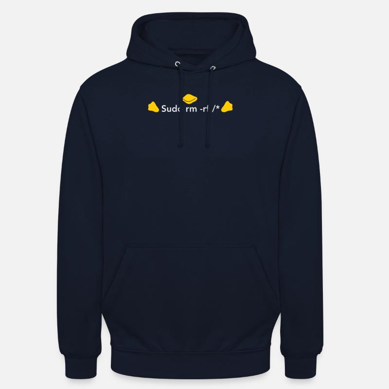 LINUX: Sudo rm - Unisex Hoodie - Navy