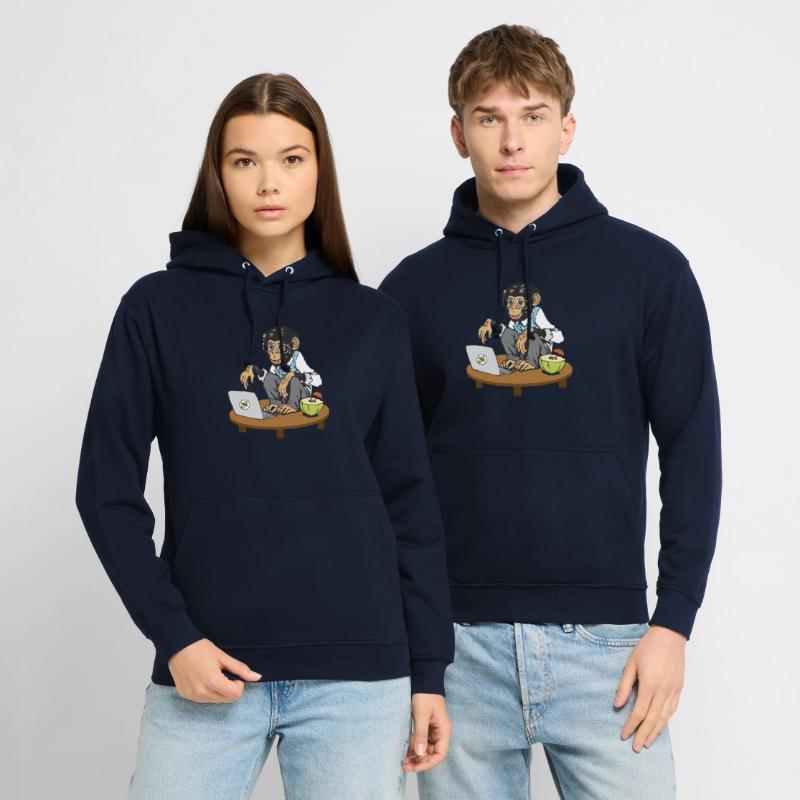 Progammierer Affe Code Monkey Coding Äffchen Unisex Hoodie