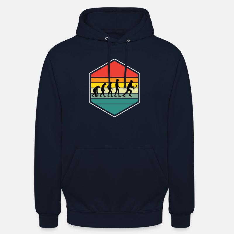 L’évolution du hurling - Sweat-shirt à capuche unisexe - marine