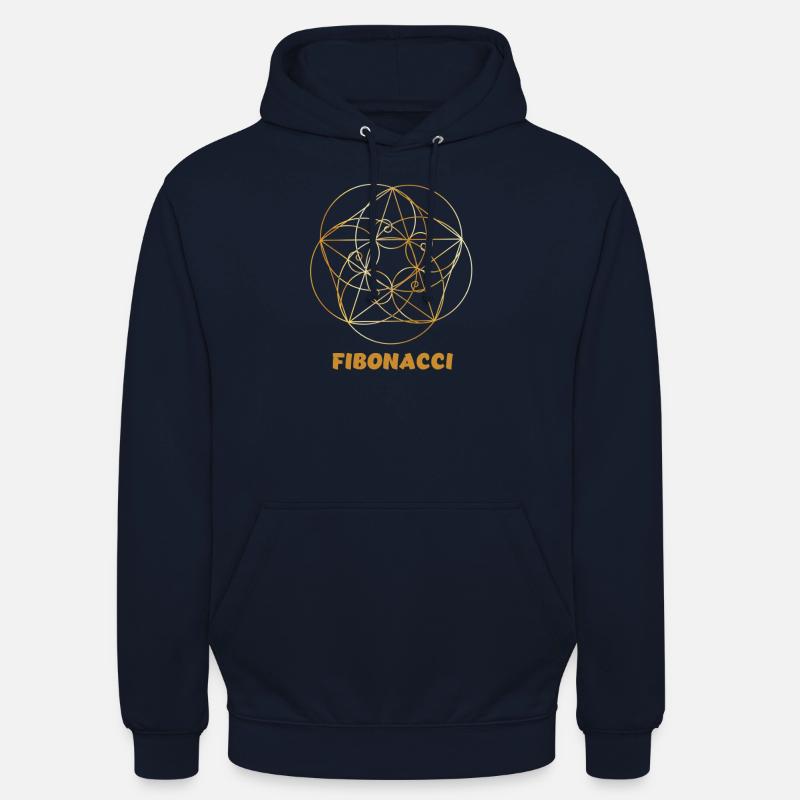 Leonardo Fibonacci Mathematician Math Series Sequence - Unisex Hoodie - navy
