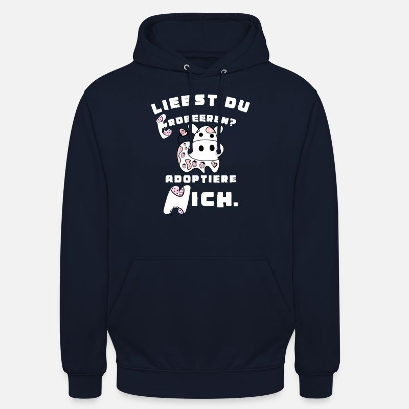 Erdbeermilch - Erdbeeren - Unisex Hoodie - Navy