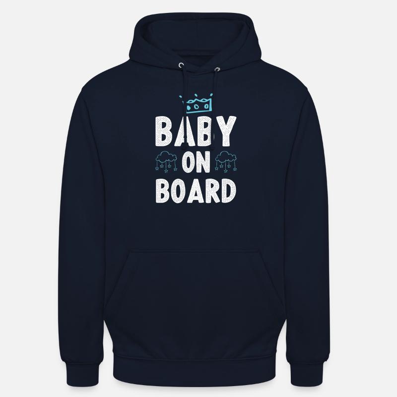 Bébé à bord - Sweat-shirt à capuche unisexe - marine