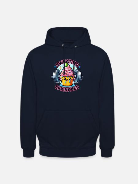 Cupcake - Sweating Sprinkles - Unisex Hoodie - Navy