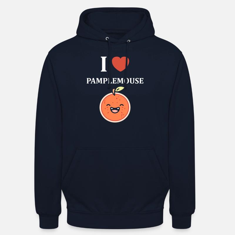 Humour Pamplemousse - Sweat-shirt à capuche unisexe - marine