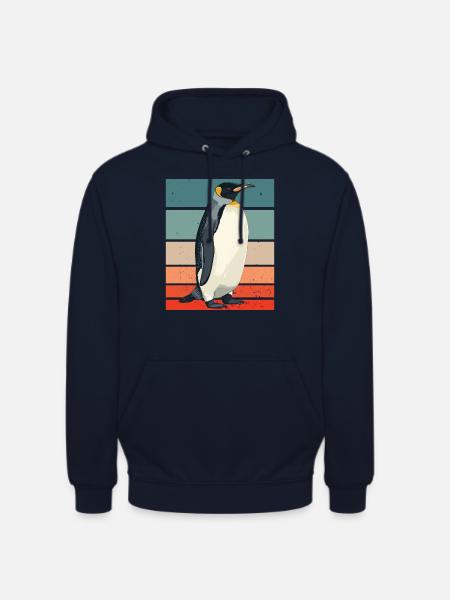Pinguin Retro - Unisex Hoodie - Navy