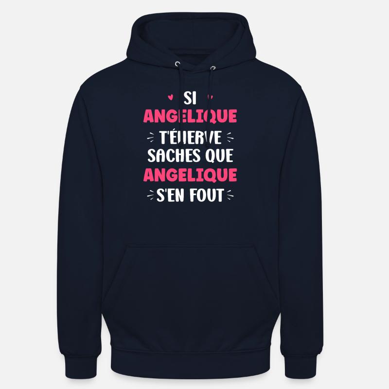 angelique - Sweat-shirt à capuche unisexe - marine