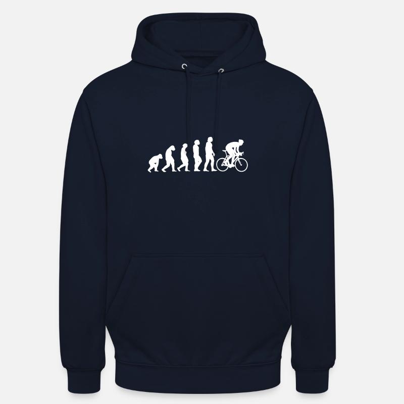 Cyclisme Cyclisme Évolution cyclisme - Sweat-shirt à capuche unisexe - marine