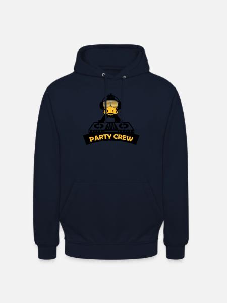 duck_party_crew_2 - Sweat-shirt à capuche unisexe - marine