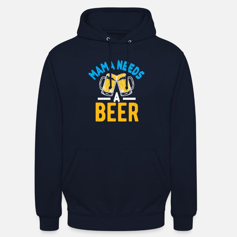 Mama braucht ein Bier - Unisex Hoodie - Navy