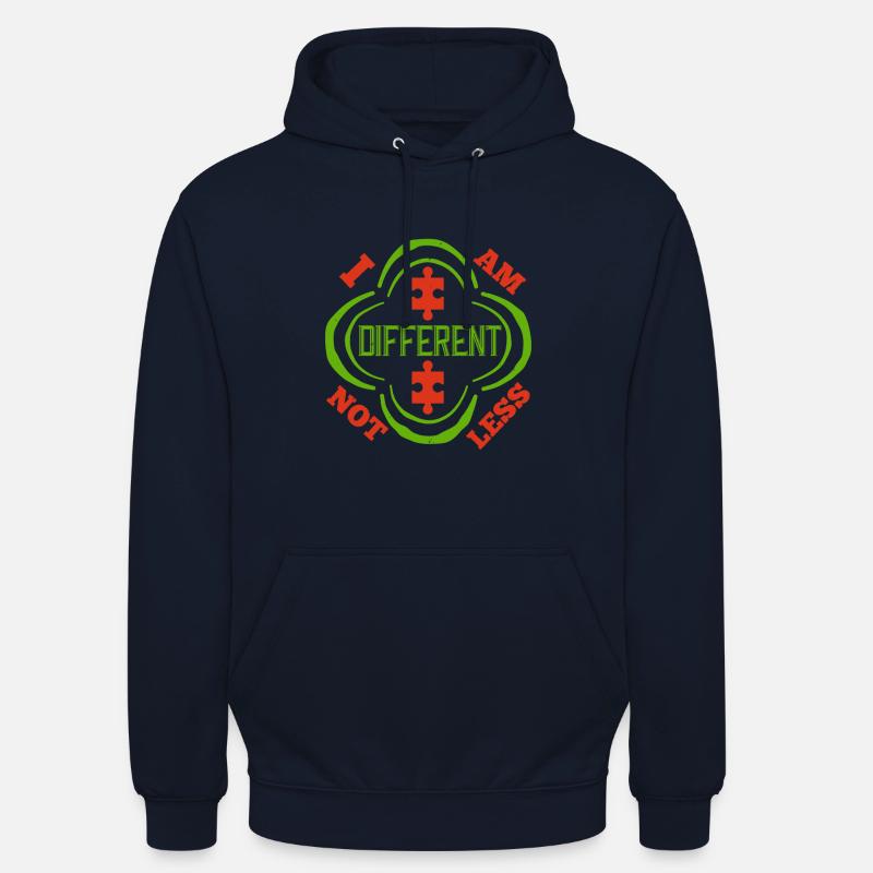 Je suis différent, pas moins - Sweat-shirt à capuche unisexe - marine