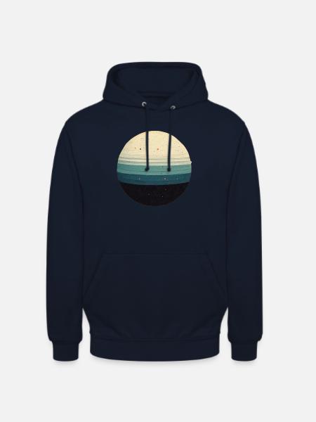 Minimalistischer Planet - Unisex Hoodie - Navy