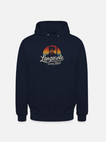 Lanzarote - Canary Islands - Kanaren - Vulkane - Unisex Hoodie - Navy