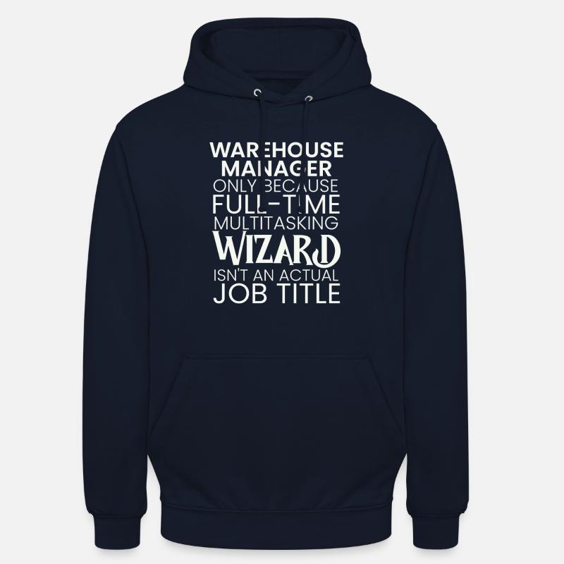Warehouse Manager multitasking Wizard - Unisex Hoodie - navy