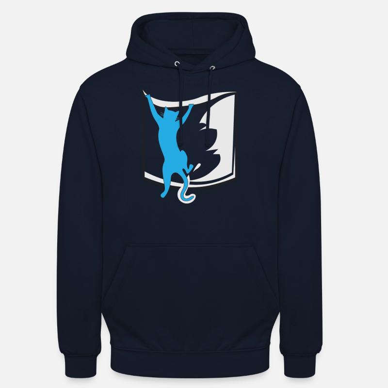 chat dans votre poche - Sweat-shirt à capuche unisexe - marine
