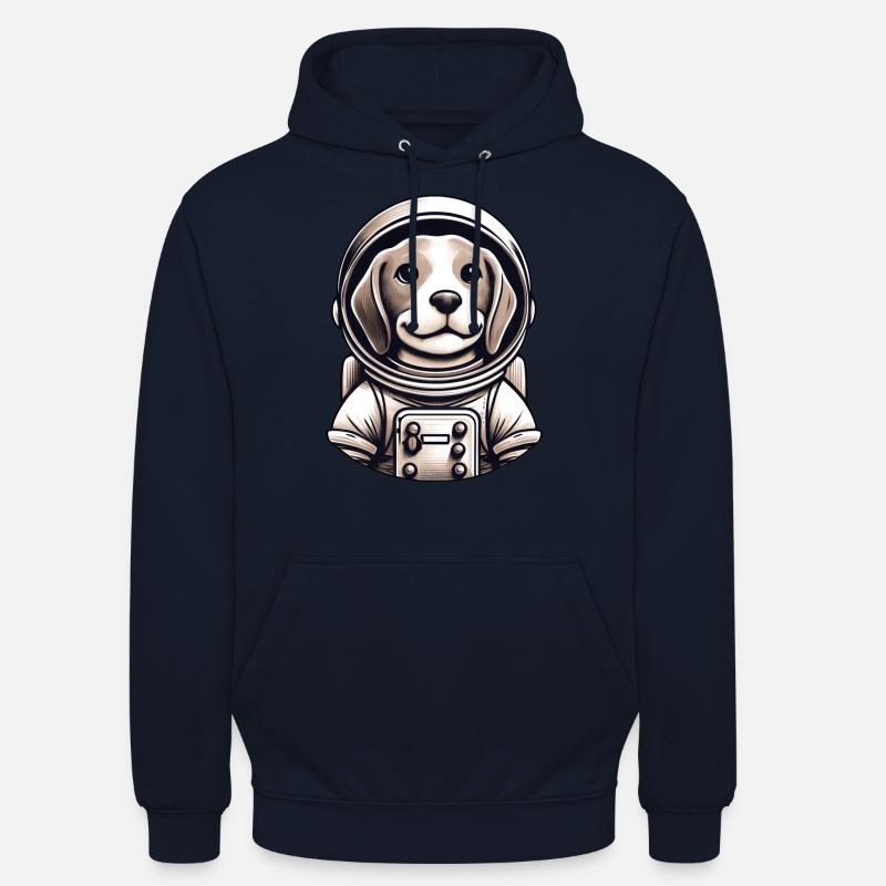 Aventure spatiale de l’astronaute Beagle - Sweat-shirt à capuche unisexe - marine