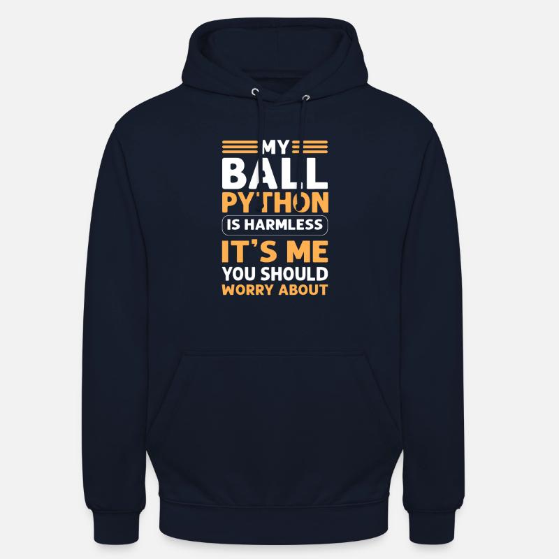 Mon python boule est inoffensif. Royal Python Sweat-shirt à capuche unisexe
