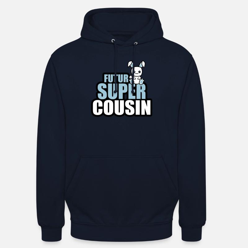 futur super cousin - Sweat-shirt à capuche unisexe - marine