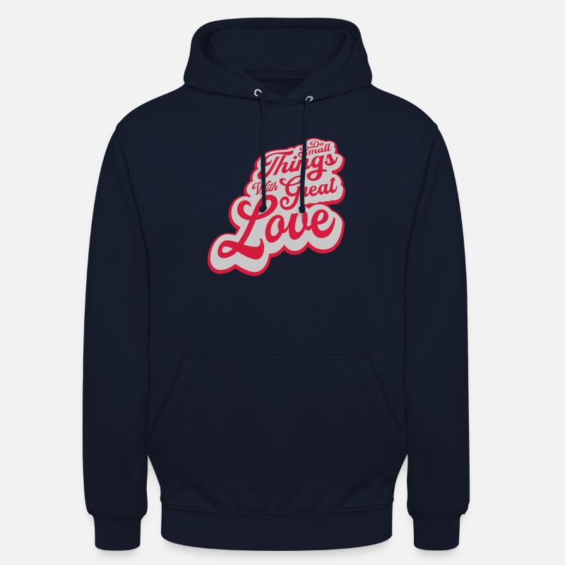 Zitat do small things - Unisex Hoodie - Navy