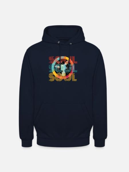 Soul Musik Retro - Unisex Hoodie - Navy