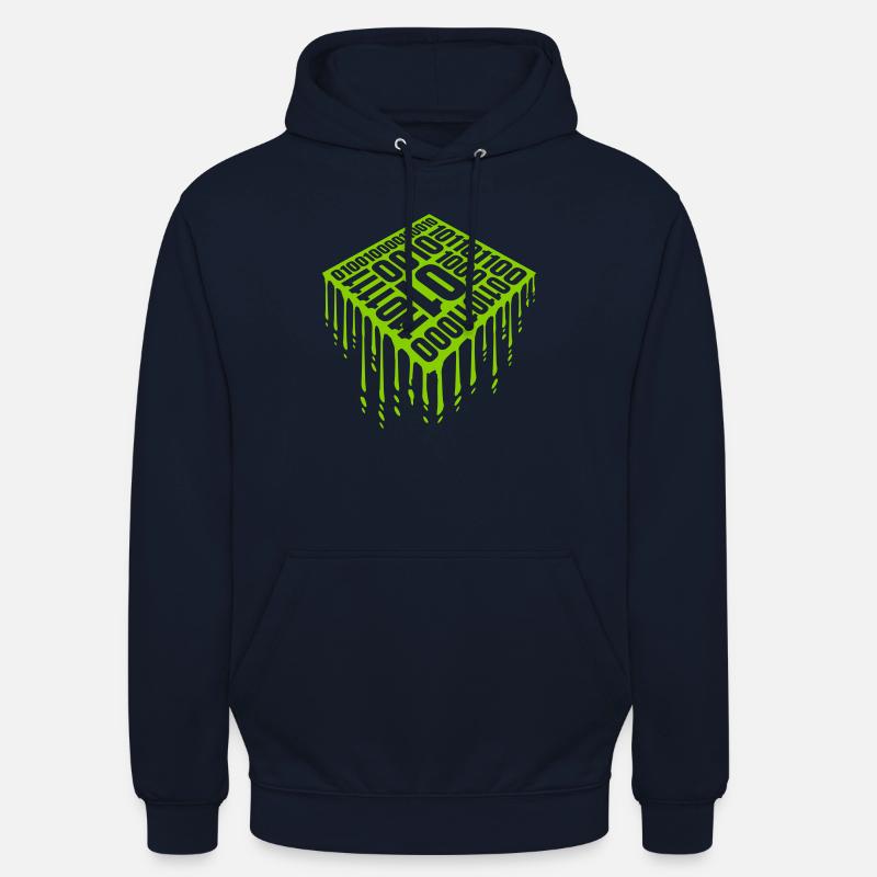 Binär Code Programm Sprache - Unisex Hoodie - Navy