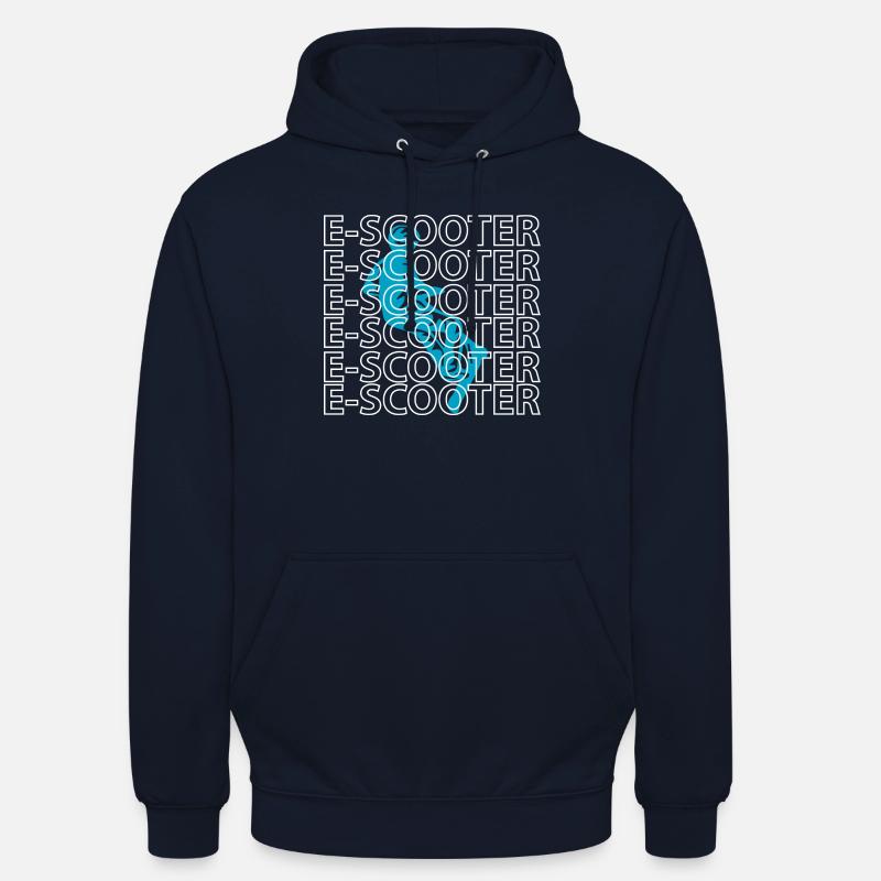 E-Scooter E-Roller Scooter - Sweat-shirt à capuche unisexe - marine
