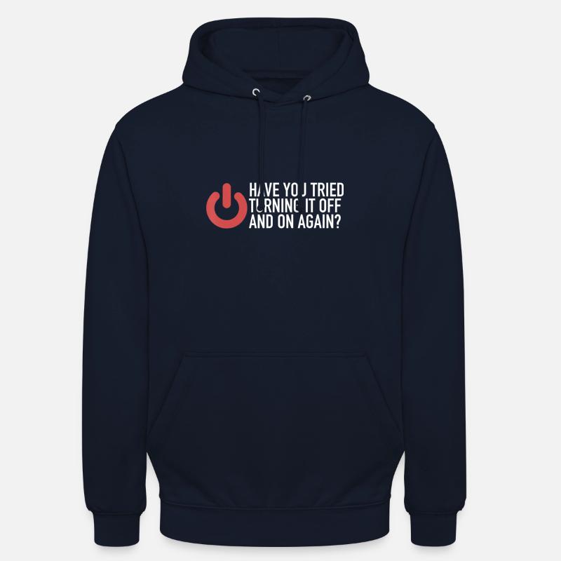 Nerds informatiques Support informatique Programmeurs informatiques - Sweat-shirt à capuche unisexe - marine