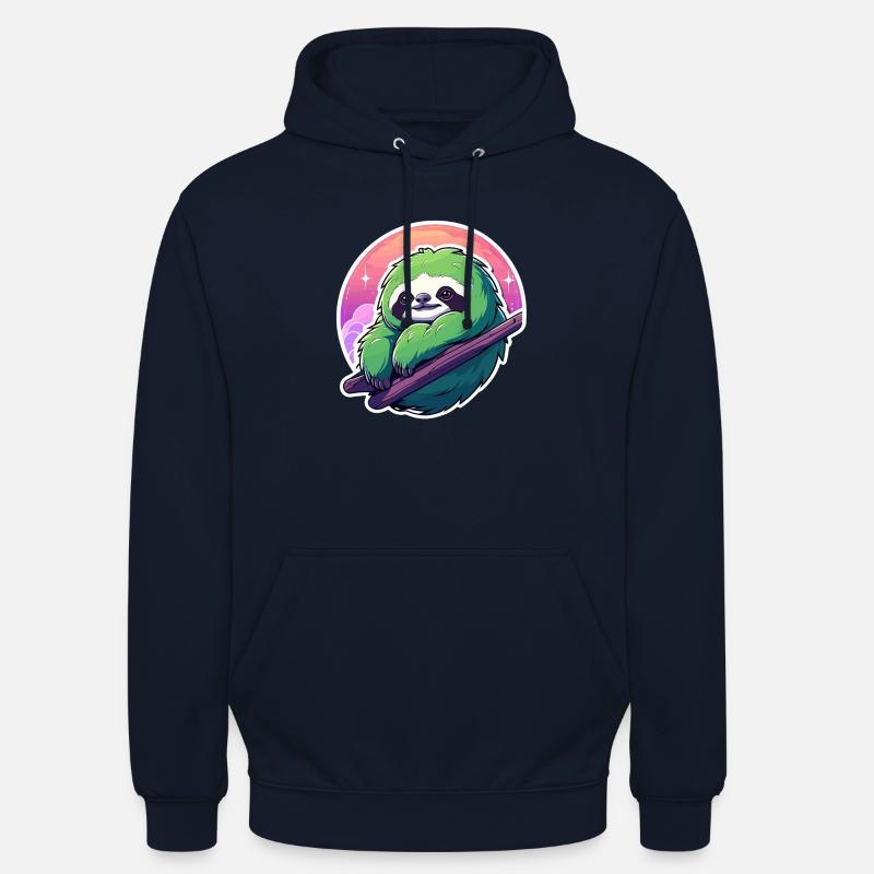 Dovendyr tegning - Unisex-hettegenser - marine