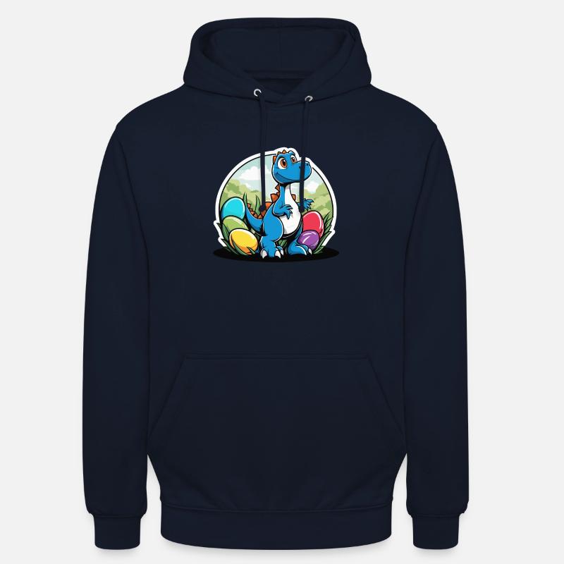 Dinosaur Easter Eggs Easter - Unisex Hoodie - navy