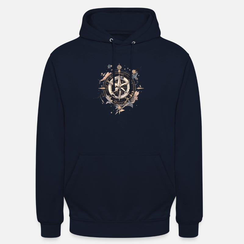 Kompass - Unisex Hoodie - Navy