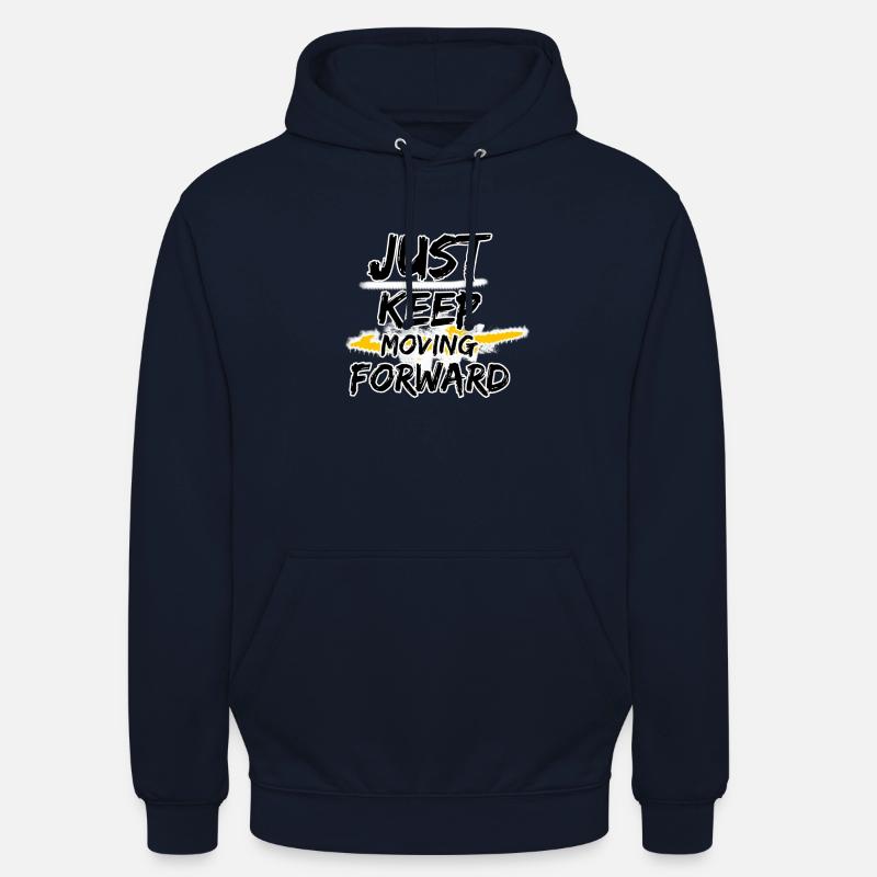 Continuez simplement à avancer - Sweat-shirt à capuche unisexe - marine