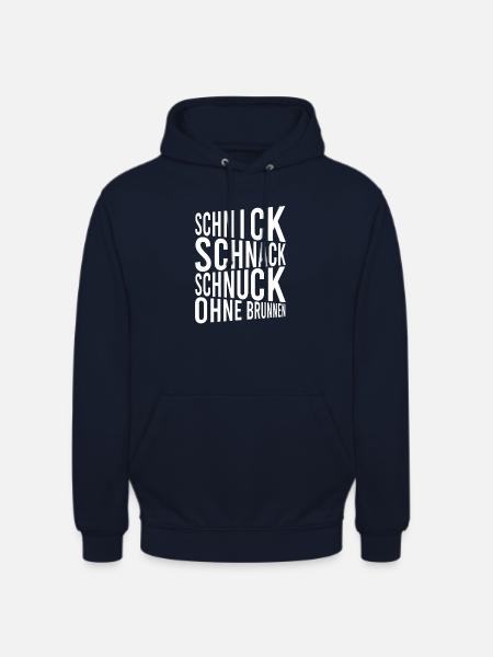 Schnick Schnack Schnuck ohne Brunnen - Unisex Hoodie - Navy