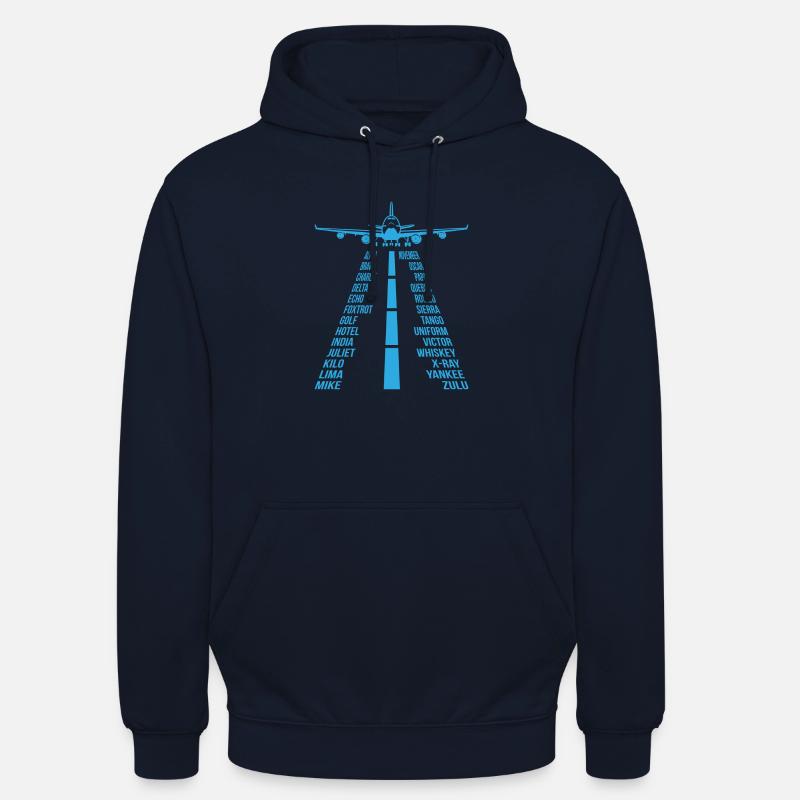 Flugzeug Pilot Copilot Geschenk - Unisex Hoodie - Navy