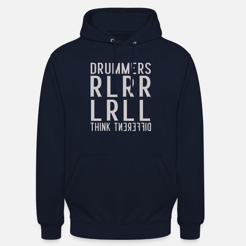 Drummers think different - Paradiddle - Sweat-shirt à capuche unisexe - marine