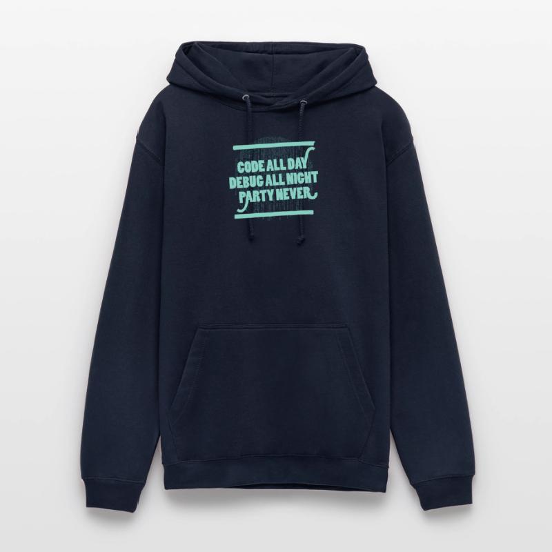 Code All Day Programmierer Hacker Computercode Unisex Hoodie