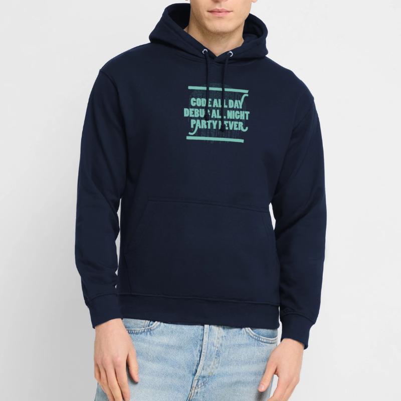 Code All Day Programmierer Hacker Computercode Unisex Hoodie