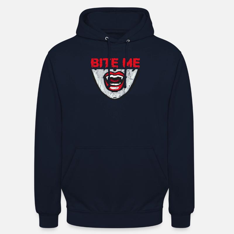 Mordez-moi - crocs - Sweat-shirt à capuche unisexe - marine
