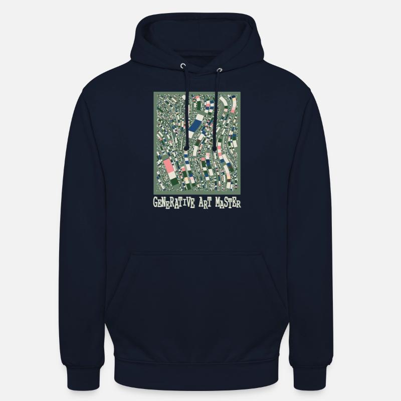 Generativer Kunstmaster-Programmierbildcode Unisex Hoodie