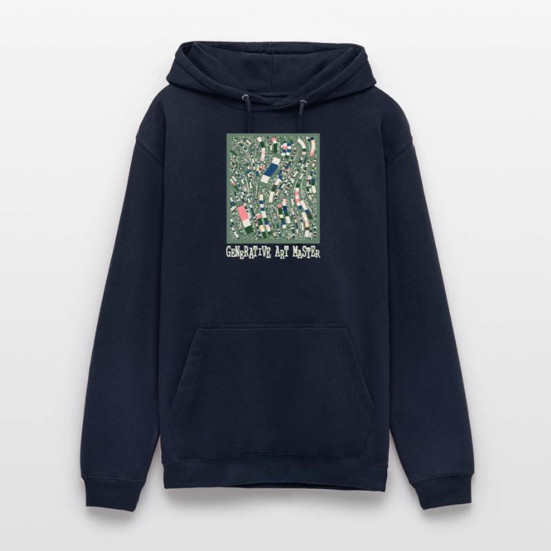 Generativer Kunstmaster-Programmierbildcode Unisex Hoodie