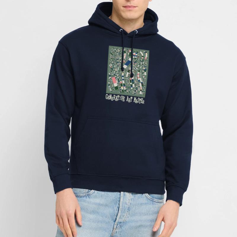 Generativer Kunstmaster-Programmierbildcode Unisex Hoodie