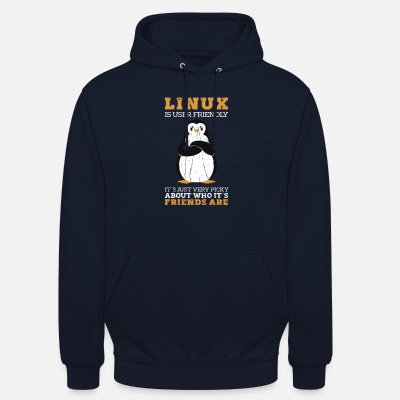 Linux est convivial C’est juste très difficile à propos de Sweat-shirt à capuche unisexe
