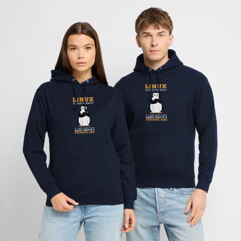 Linux est convivial C’est juste très difficile à propos de Sweat-shirt à capuche unisexe