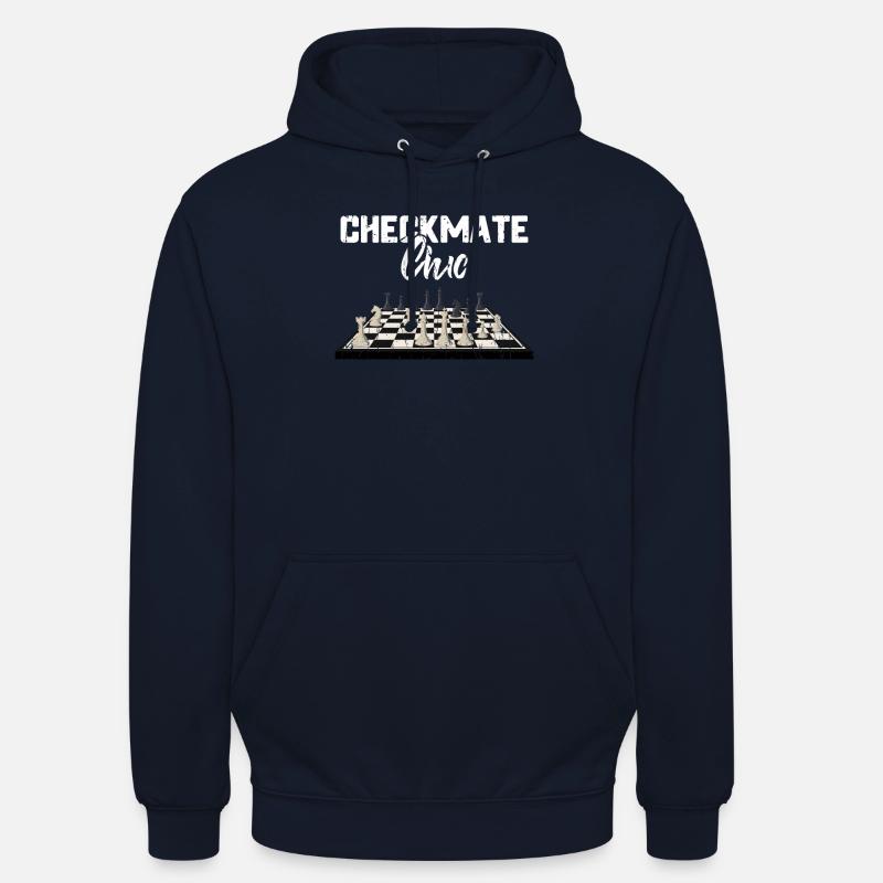 Checkmate chic - Échecs - Sweat-shirt à capuche unisexe - marine