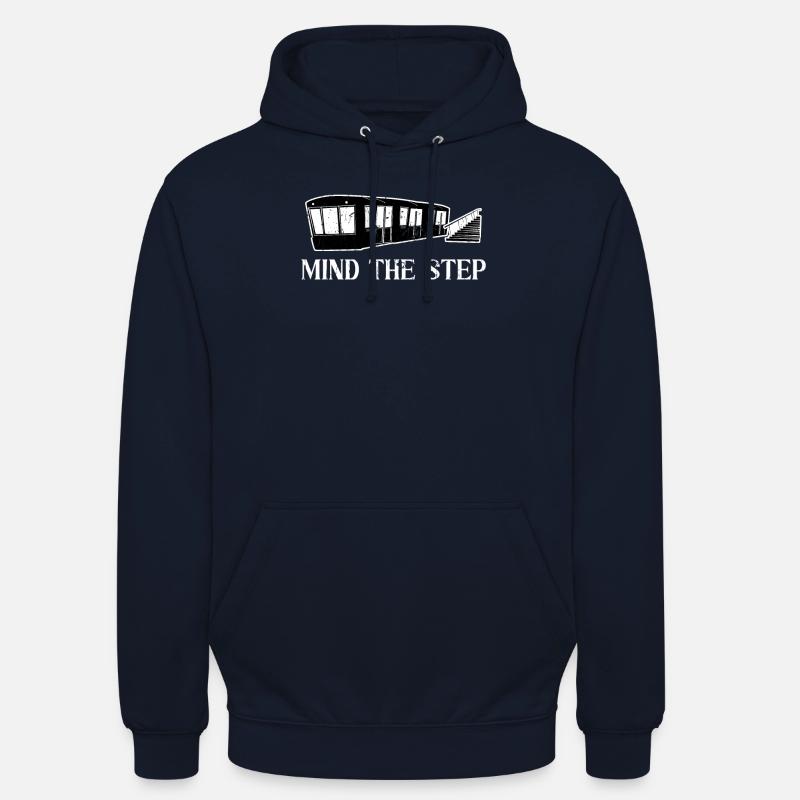 Mind the Step - Train - Sweat-shirt à capuche unisexe - marine
