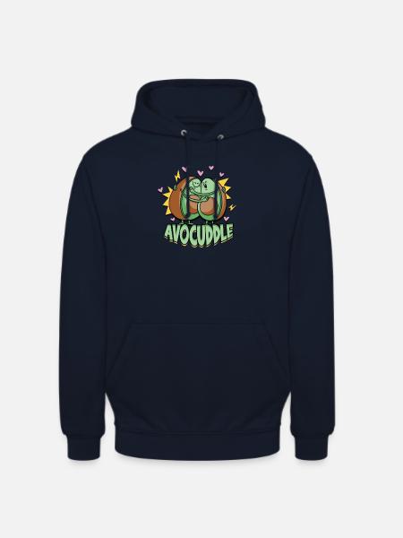 Avocuddle - Avocado - Unisex Hoodie - Navy