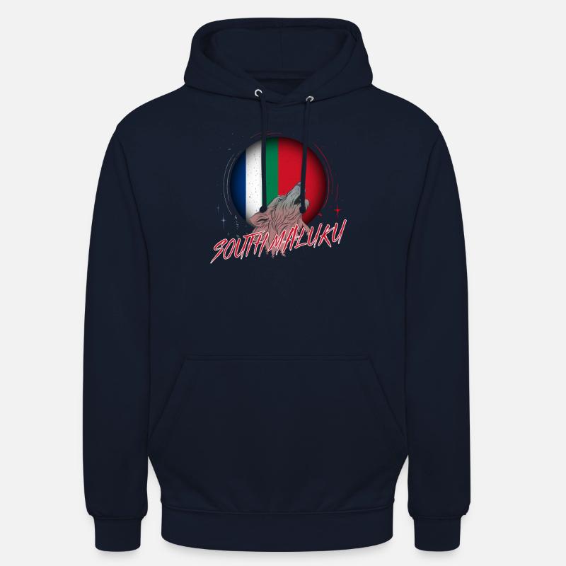 République des Moluques Selatan - Sweat-shirt à capuche unisexe - marine