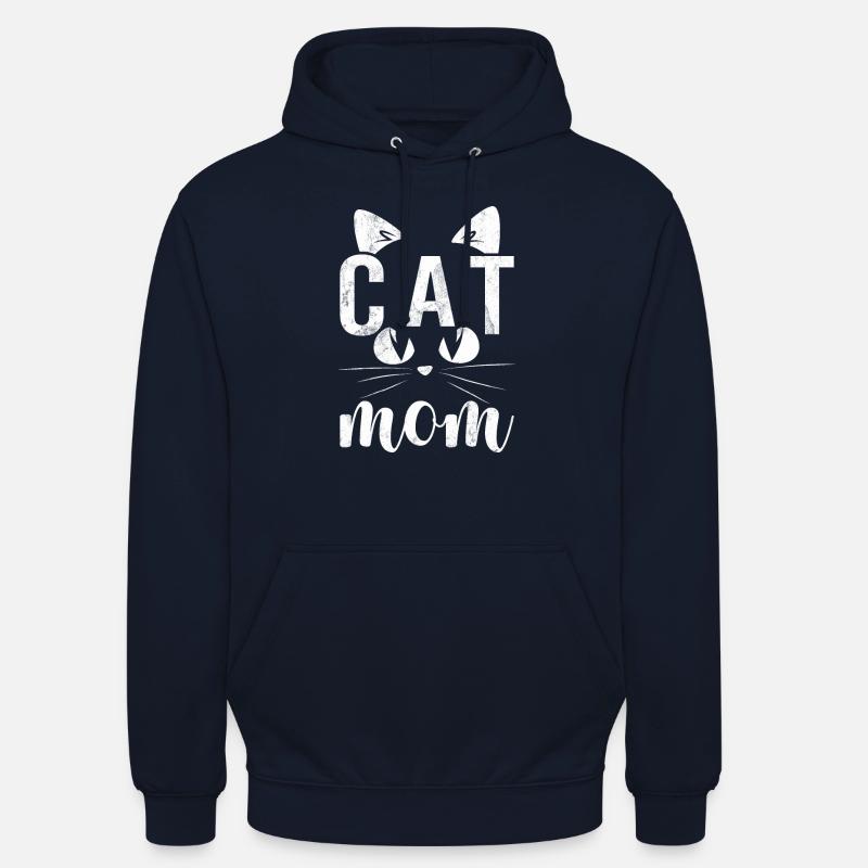 Cat Mom - Design - Unisex Hoodie - Navy