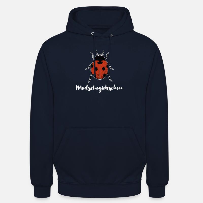 Modschegiebchen Marienkäfer Sächsisch Geschenk - Unisex Hoodie - Navy